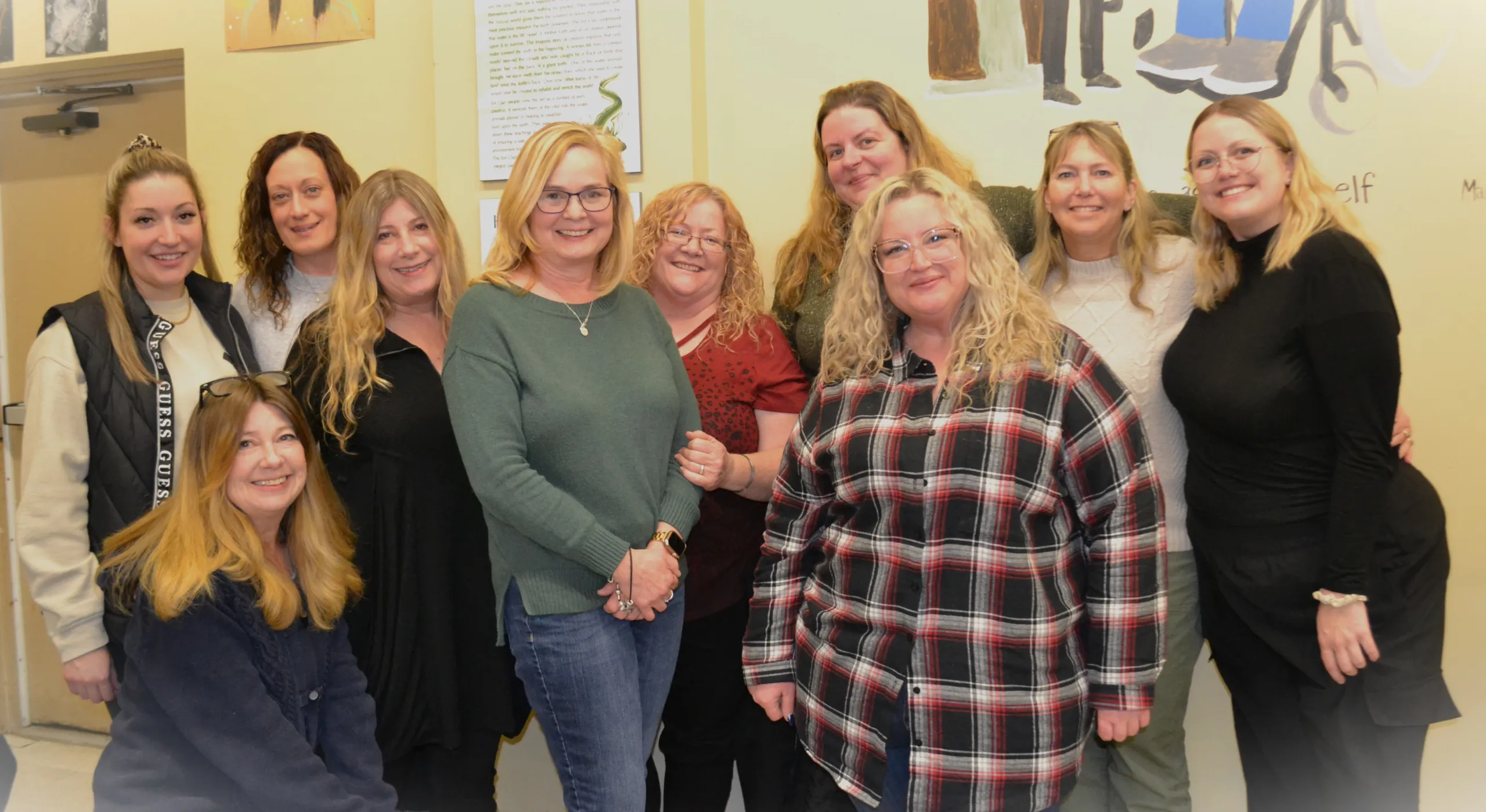 Volunteers from the Enbridge team who help on Tuesday evenings